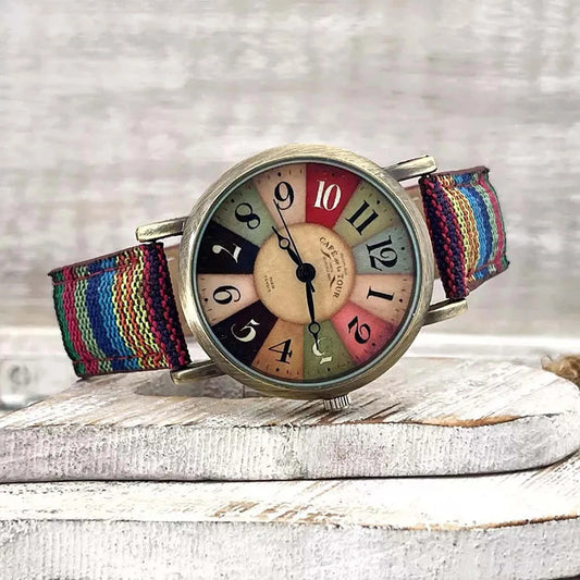 Rainbow Pattern Women’s Watch